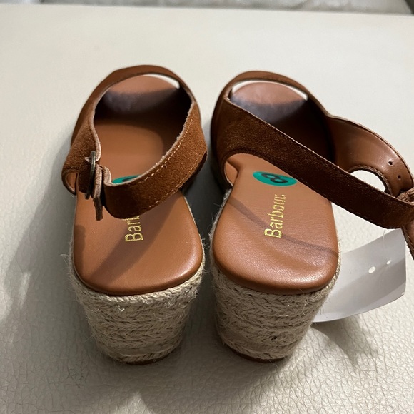 Barbour Women’s Nadia Fish Mouth Wedge Espadrilles Sandals - UK 8/US 10/EU 41 - Picture 3 of 8